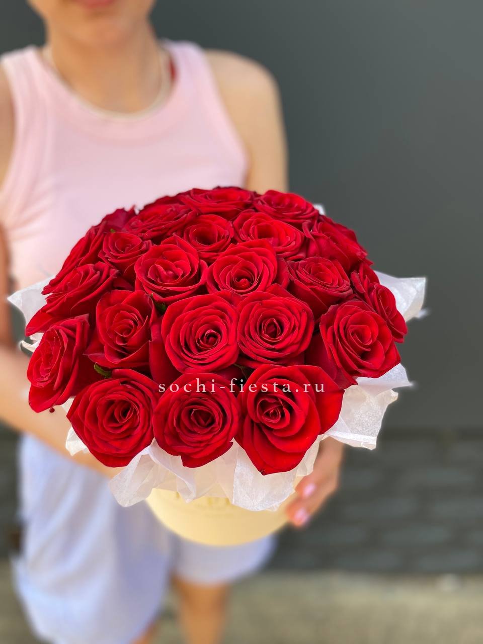 свадебная коробка XL с пионами для церемонии в Архангельске