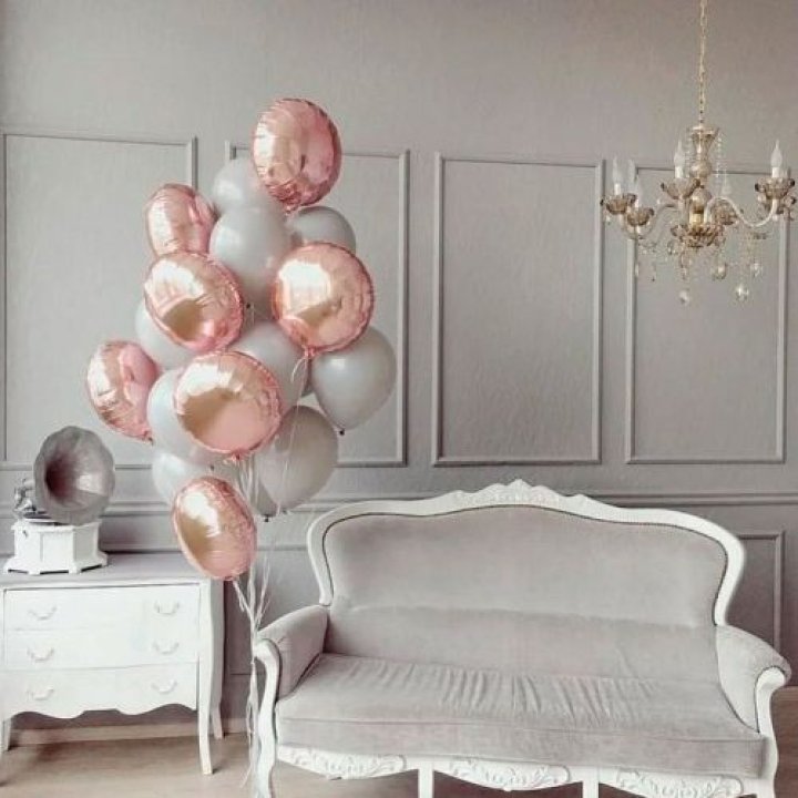 Фонтан шаров "Софт рози" в Архангельске