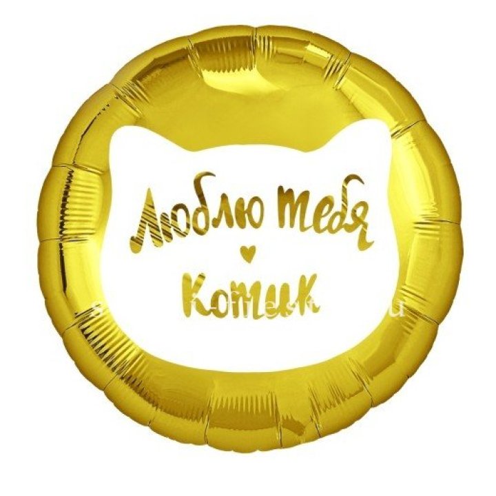 Фольгированный шар "Люблю тебя, Котик" в Архангельске