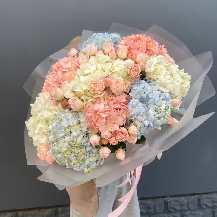 Дуо гортензии и бомбастик в Архангельске