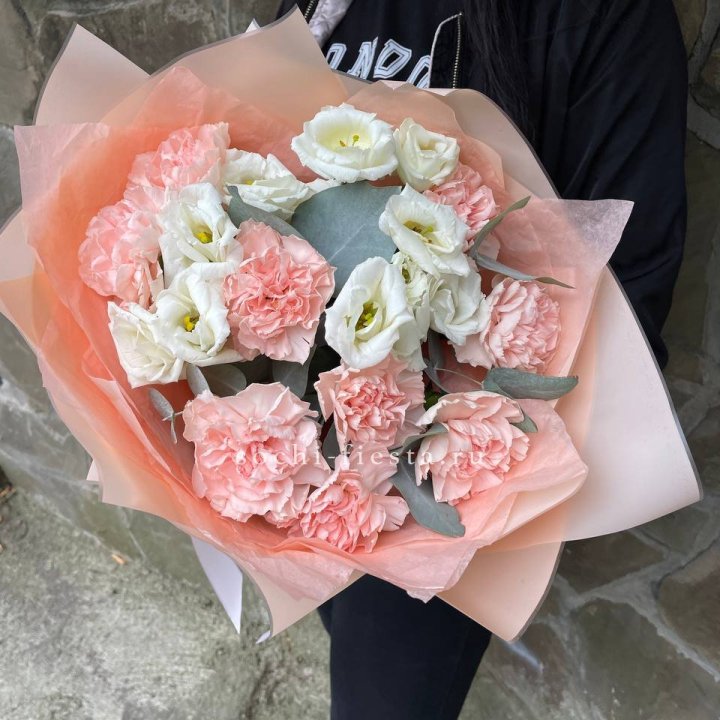  Букет диантусов "Пич" в Архангельске