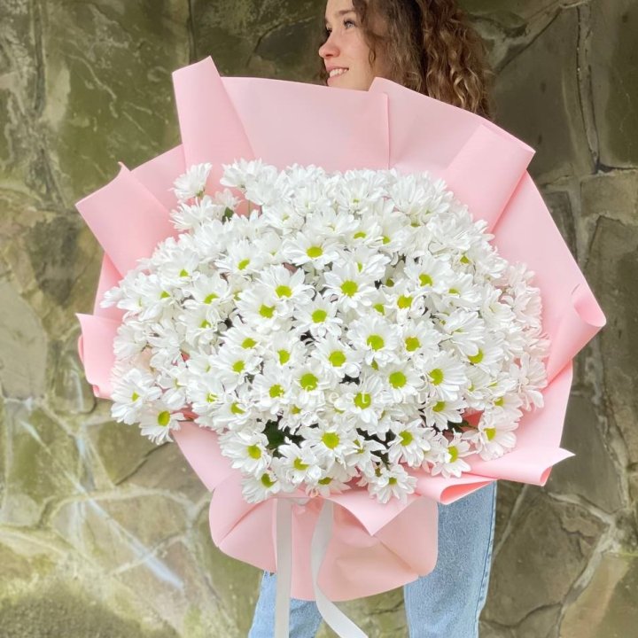  Букет хризантем "Крем" в Архангельске