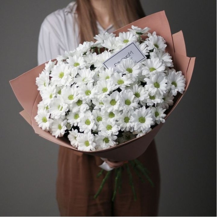 Хризантемы в крафте в Архангельске