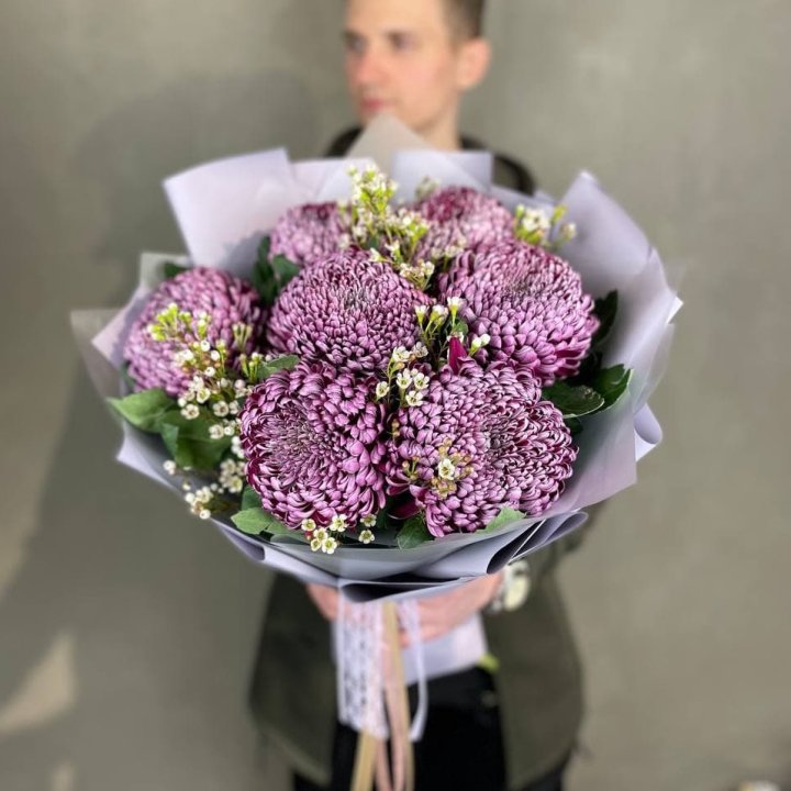 Букет хризантем "Палермо" в Архангельске