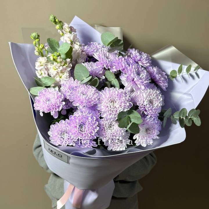 Дуо хризантема и маттиола в Архангельске