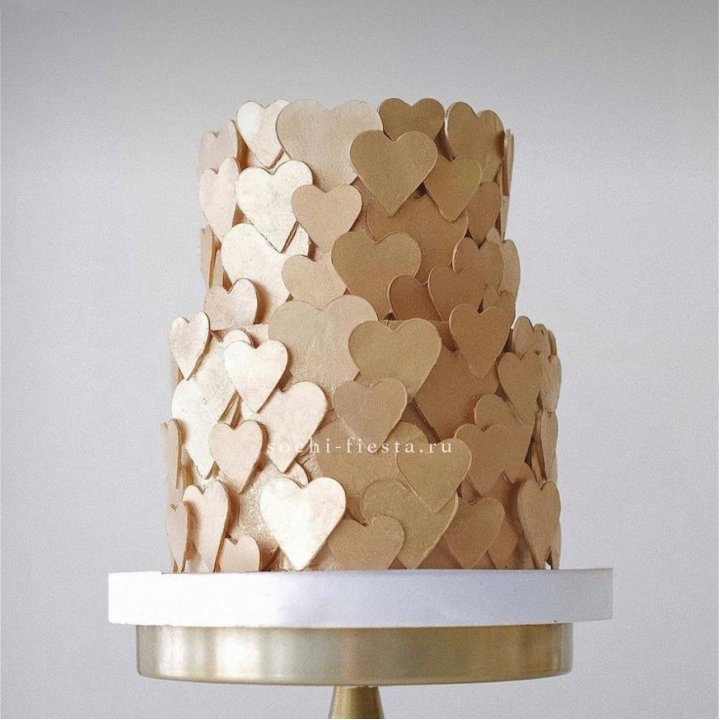 Торт "Hearts" gold в Архангельске