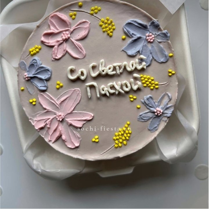 Бенто-торт "Светлой Пасхи" 3 в Архангельске