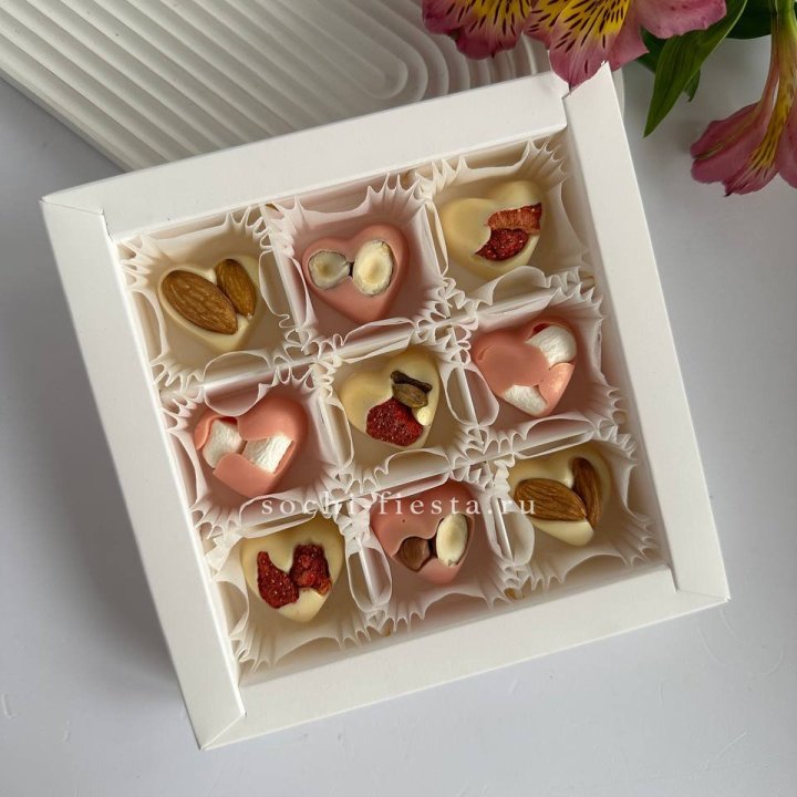 Набор конфет из бельгийского шоколада Сердца в Архангельске