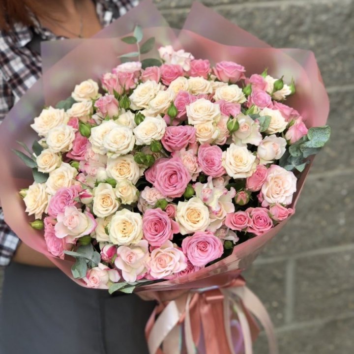 21 кустовая роза в Архангельске