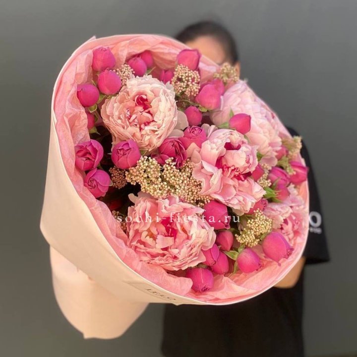  Букет с пионами "Преференс" в Архангельске