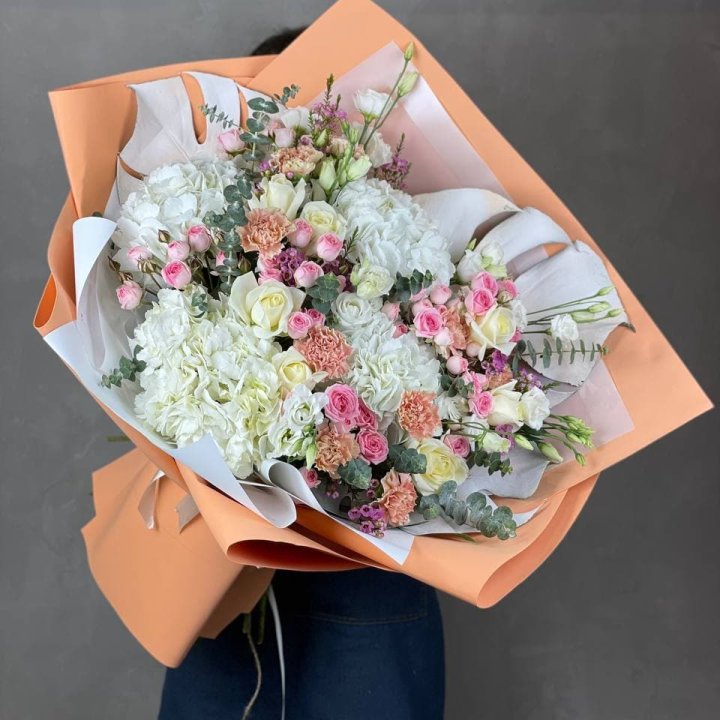 Макси-букет кремовый в Архангельске