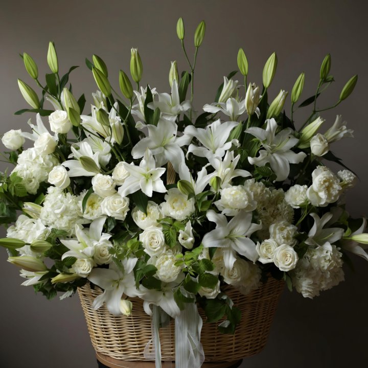 Цветочная корзина макси №3 в Архангельске