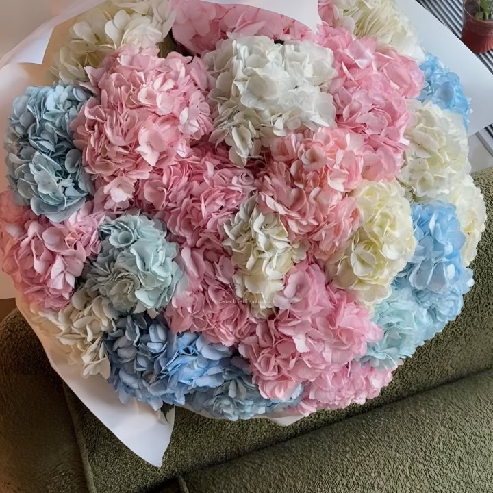 Букет гортензий микс в Архангельске