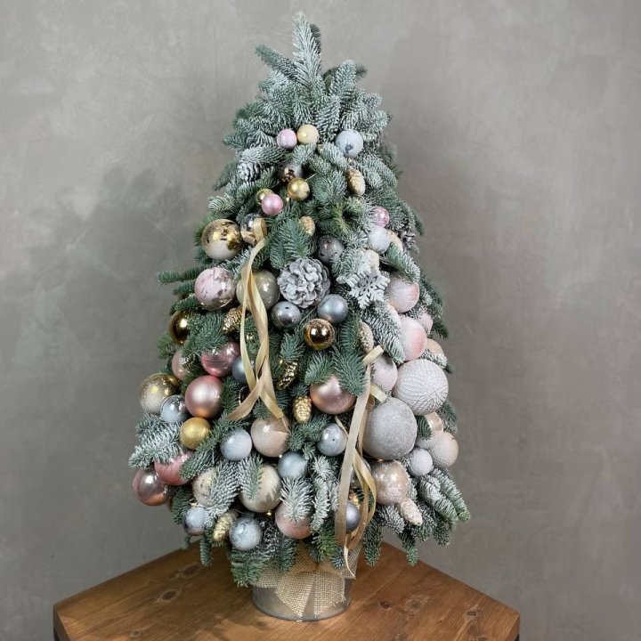 Новогодняя ёлка из веток датского нобилиса в Архангельске