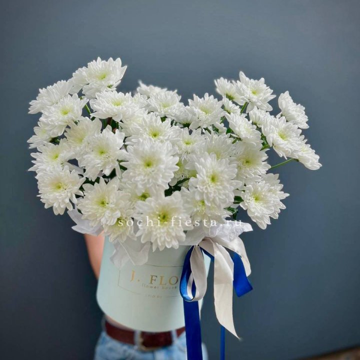 Коробка с хризантемами №3 в Архангельске