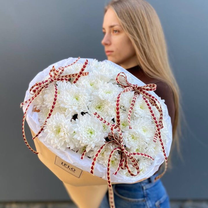 Букет "Хризантемы с любовью" в Архангельске