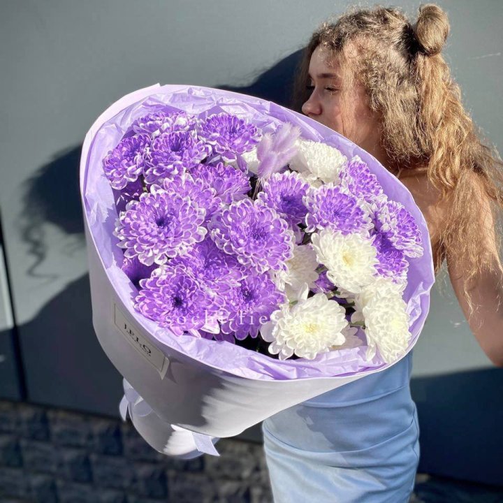  Букет хризантем "Сирена" в Архангельске