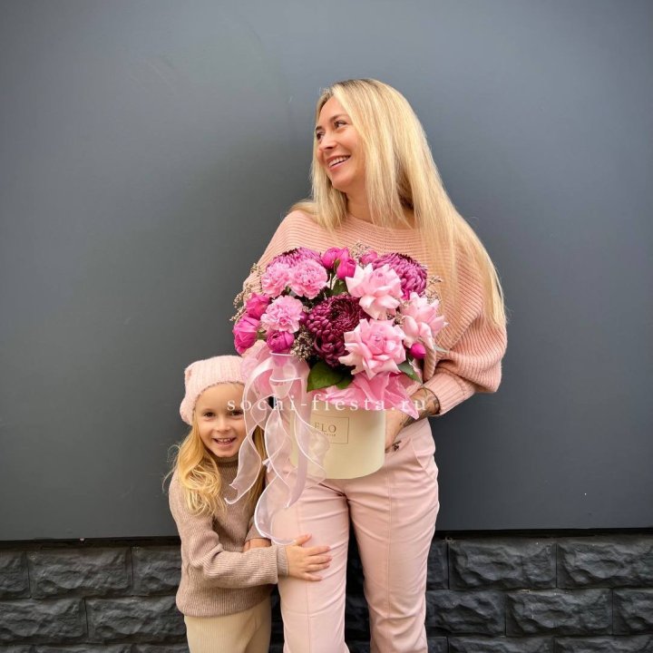 Цветочный бокс "Альба" в Архангельске