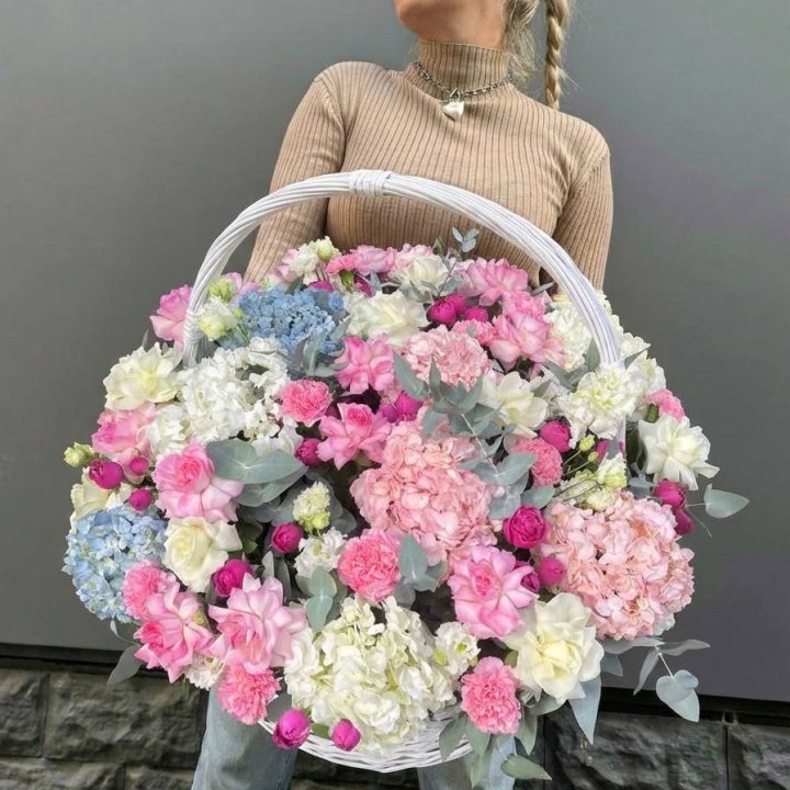 Цветочная корзина №3 в Архангельске