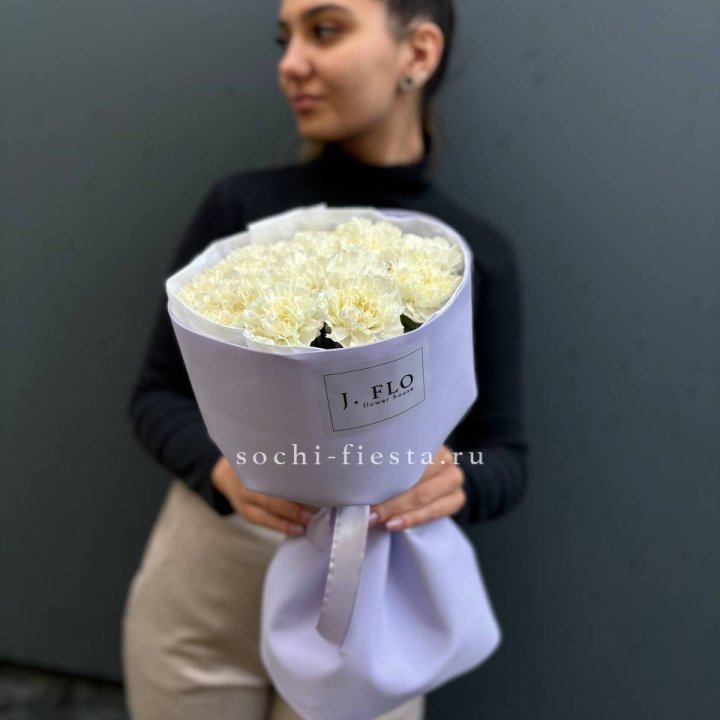 Букет белых диантусов в Архангельске