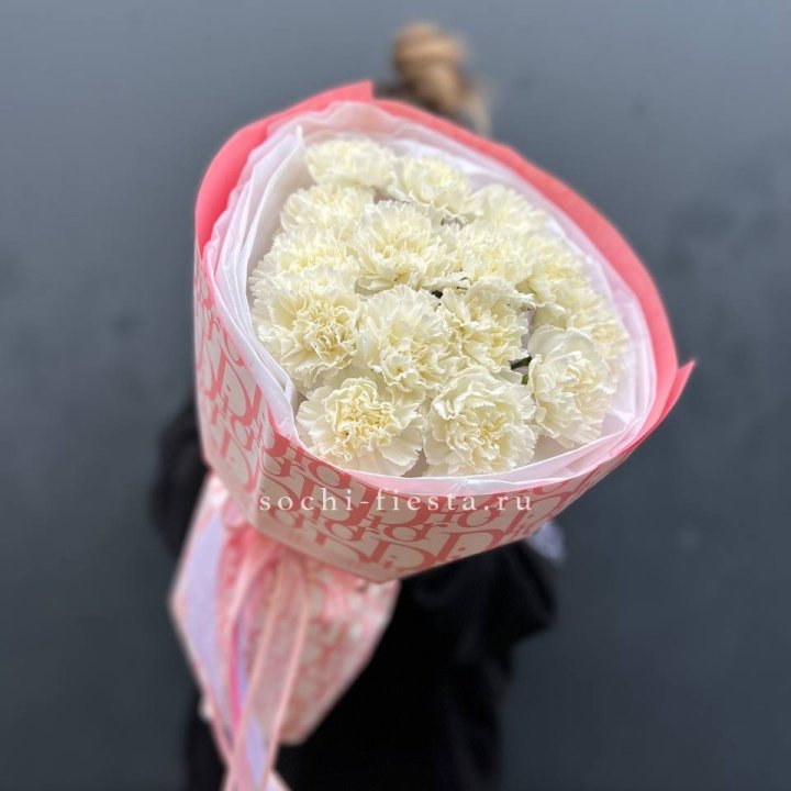 Белые диантусы №2 в Архангельске