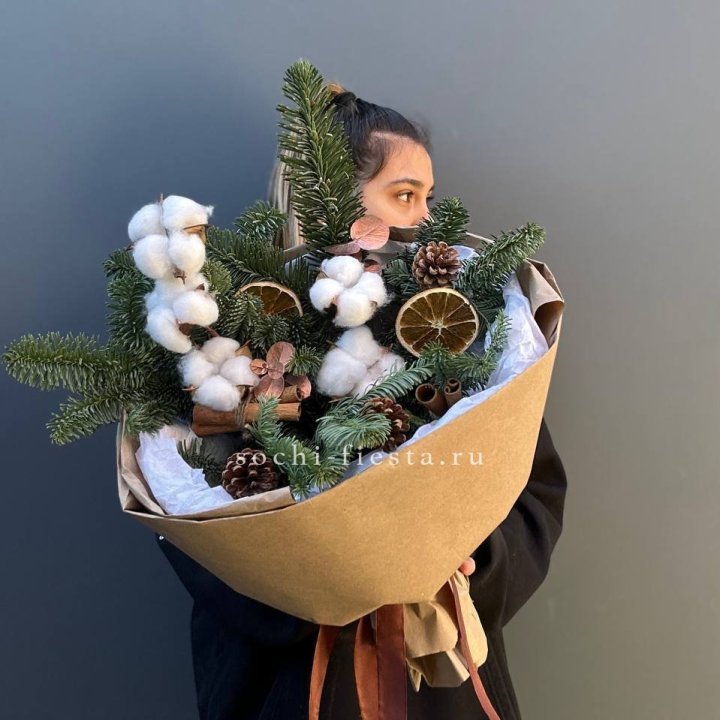 Зимний букет с нобилисом в Архангельске