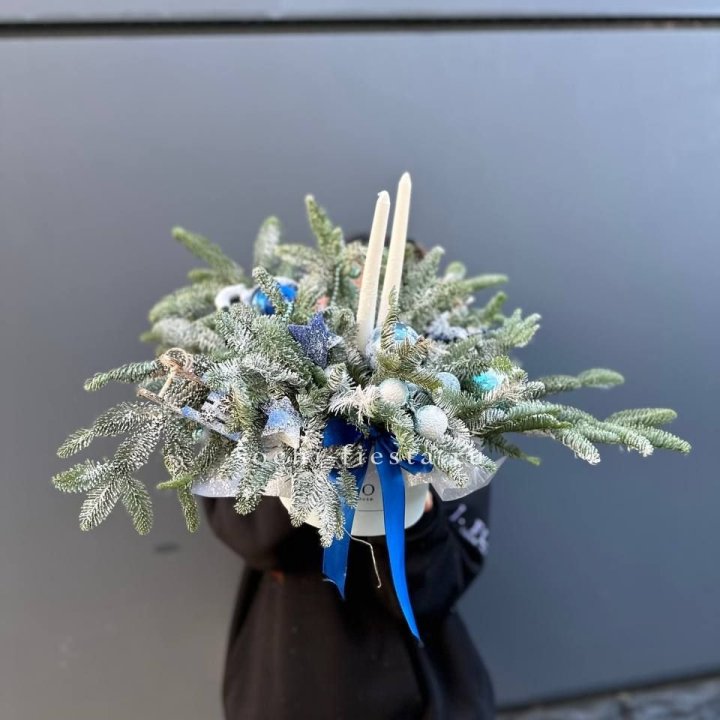 Новогодняя композиция в коробке  в Архангельске