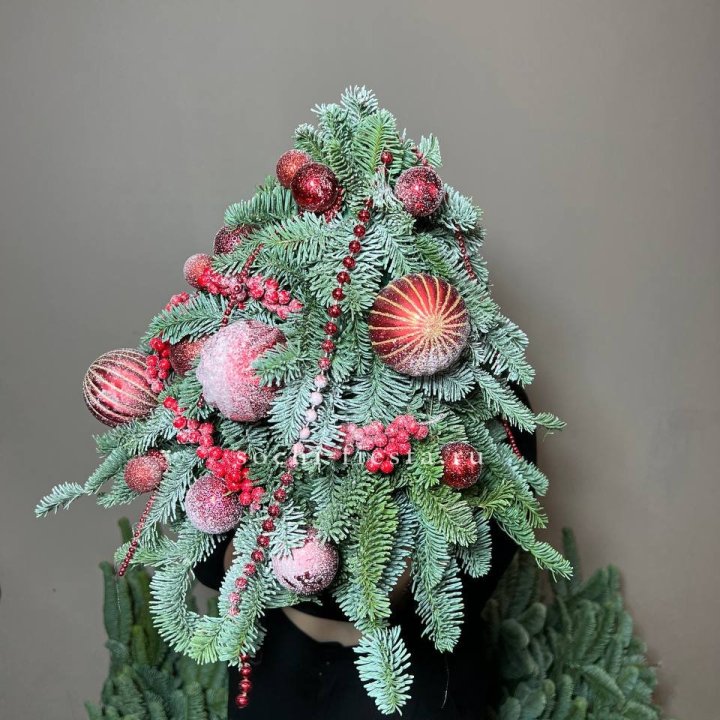 Ёлка красная в Архангельске