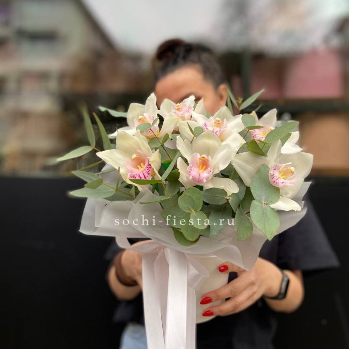 Бокс с орхидеями в Архангельске