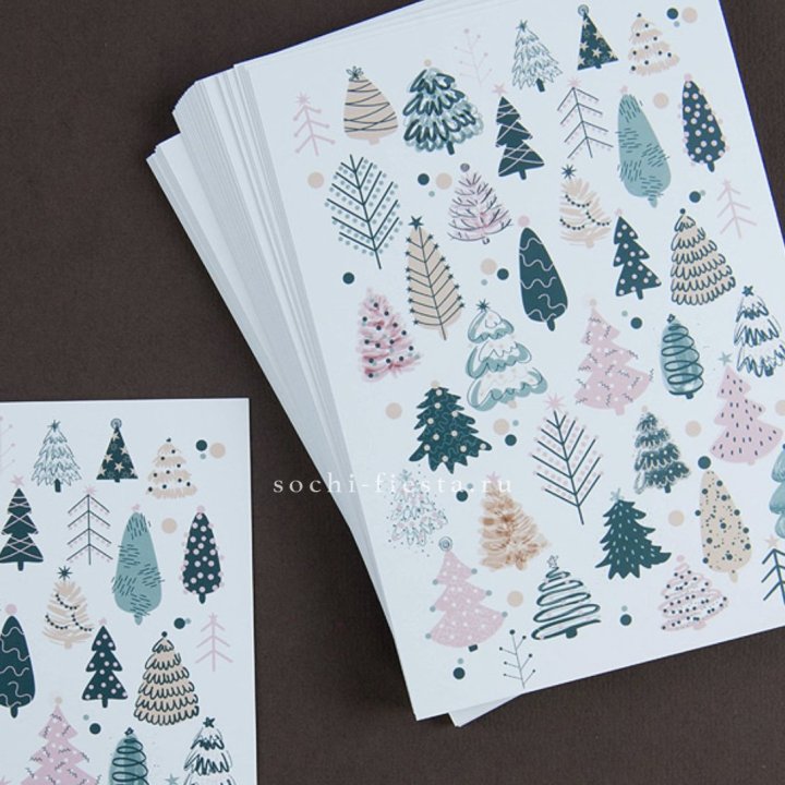 Открытка к букету "Елки" в Архангельске