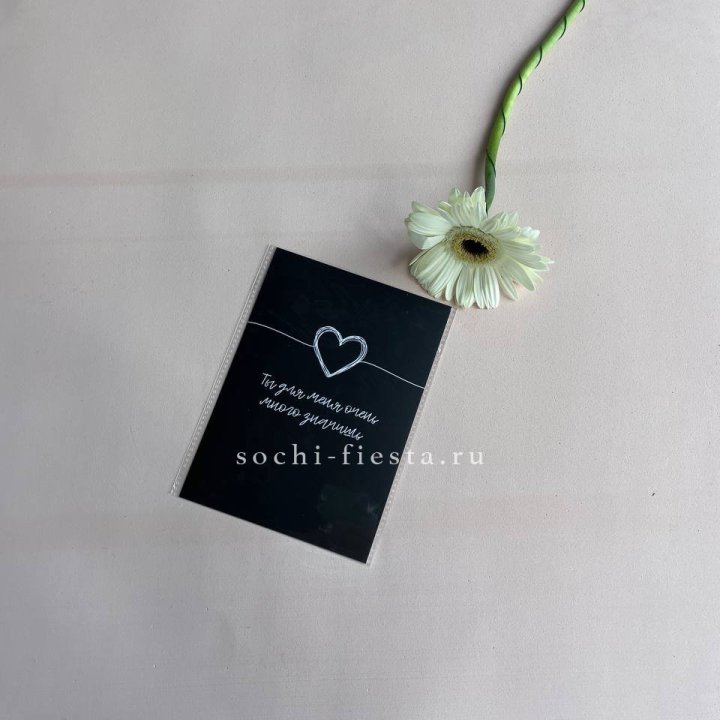 Открытка к букету "Ты для меня очень много значишь" в Архангельске