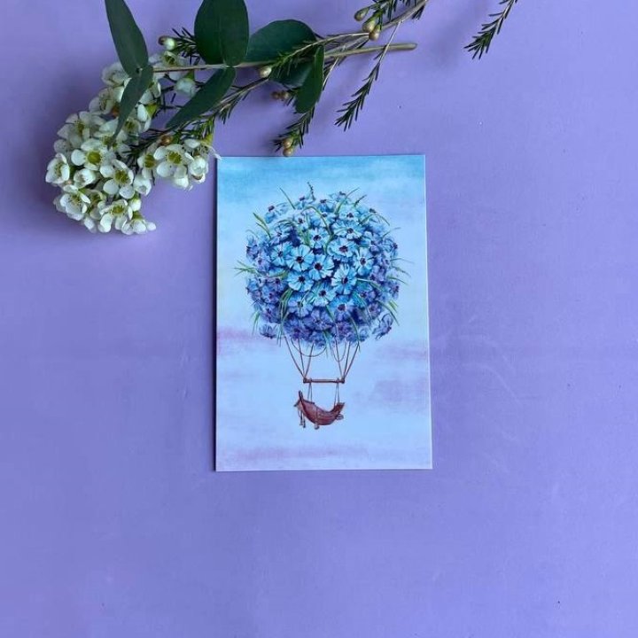 Открытка к букету "Флоростат" в Архангельске