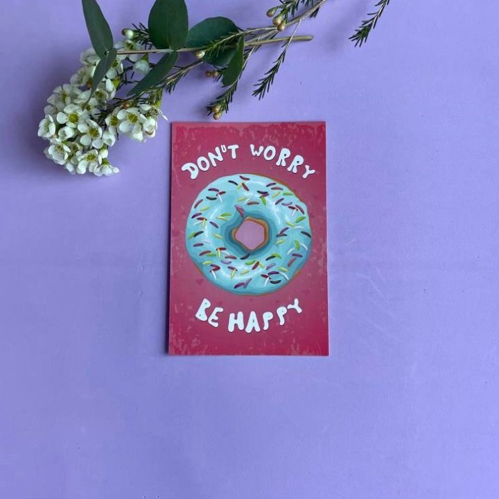 Открытка к букету "Не волнуйся..." в Архангельске