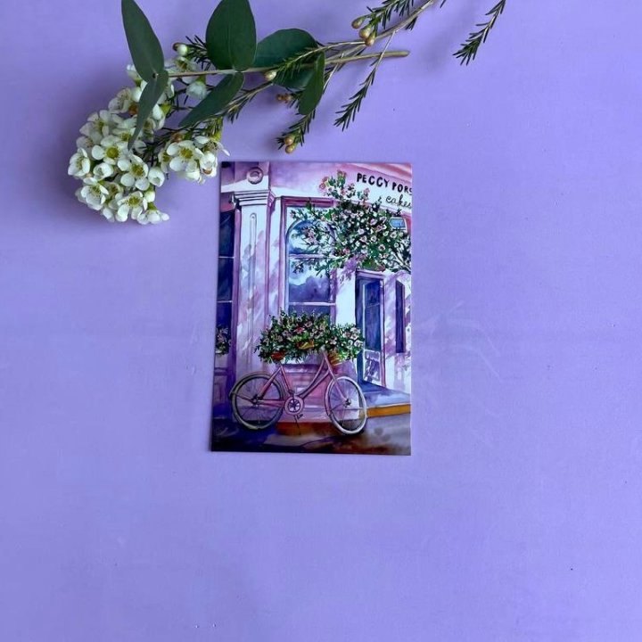 Открытка к букету "Розовый" в Архангельске