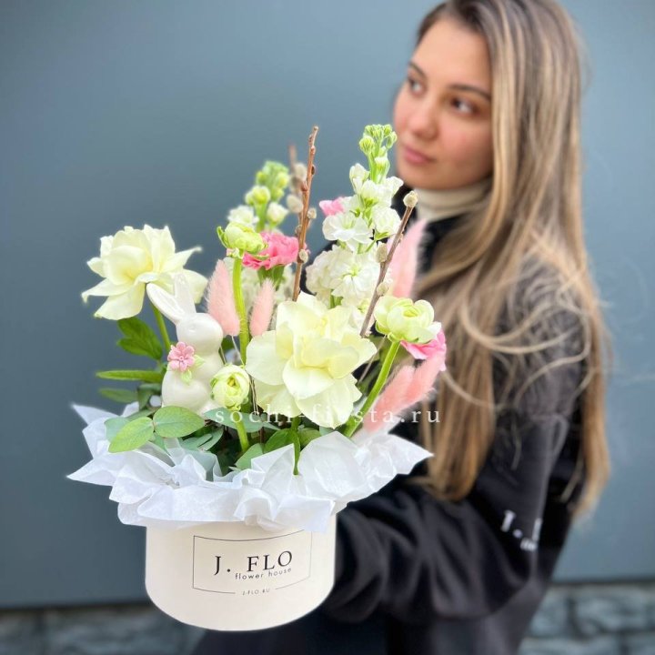 Цветочный бокс "Пасхальная композиция" в Архангельске