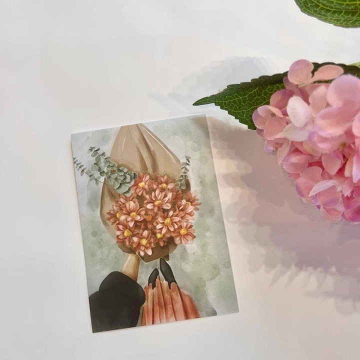 Открытка к букету "Букет" в Архангельске