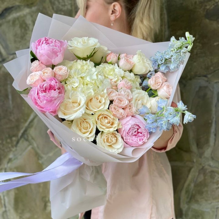 Букет с пионами "Богема" в Архангельске