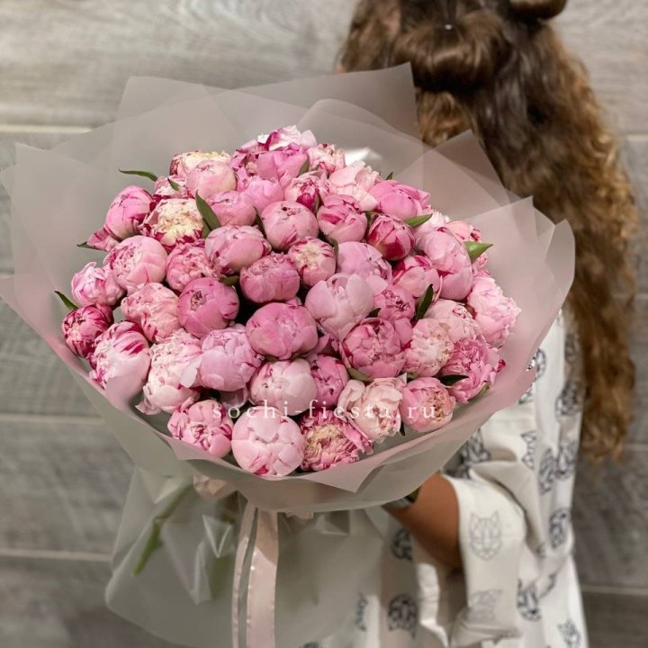 51 розовый пион в Архангельске