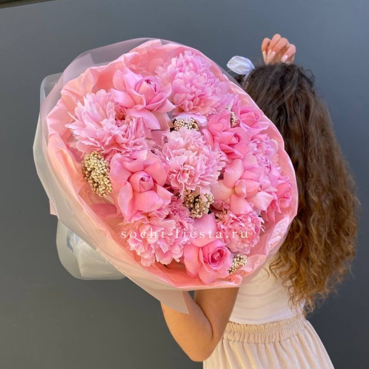  Букет с пионами "Пинки" в Архангельске