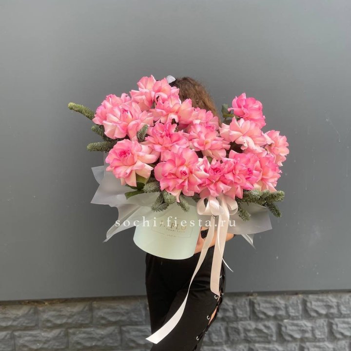 Бокс из 15 французских роз в Архангельске