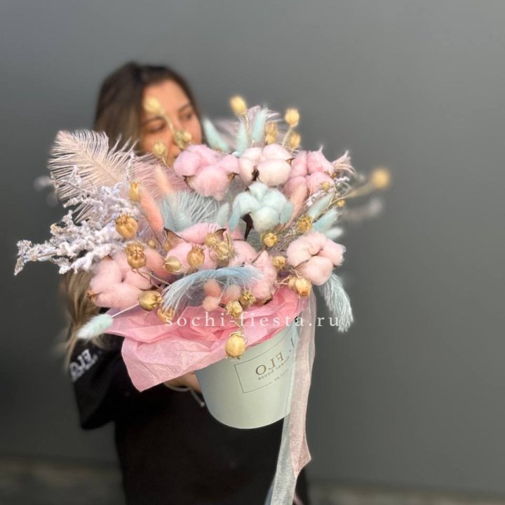 Авторский бокс с сухоцветами №2 в Архангельске