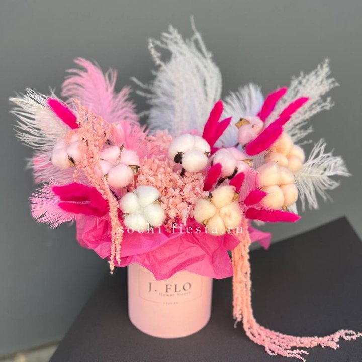 Авторский бокс с сухоцветами №1 в Архангельске