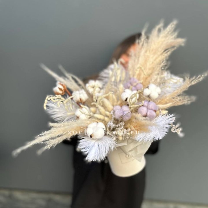 Авторский бокс с сухоцветами №3 в Архангельске