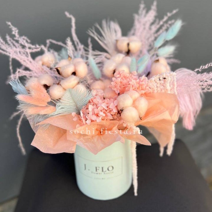 Авторский бокс с сухоцветами №3 в Архангельске