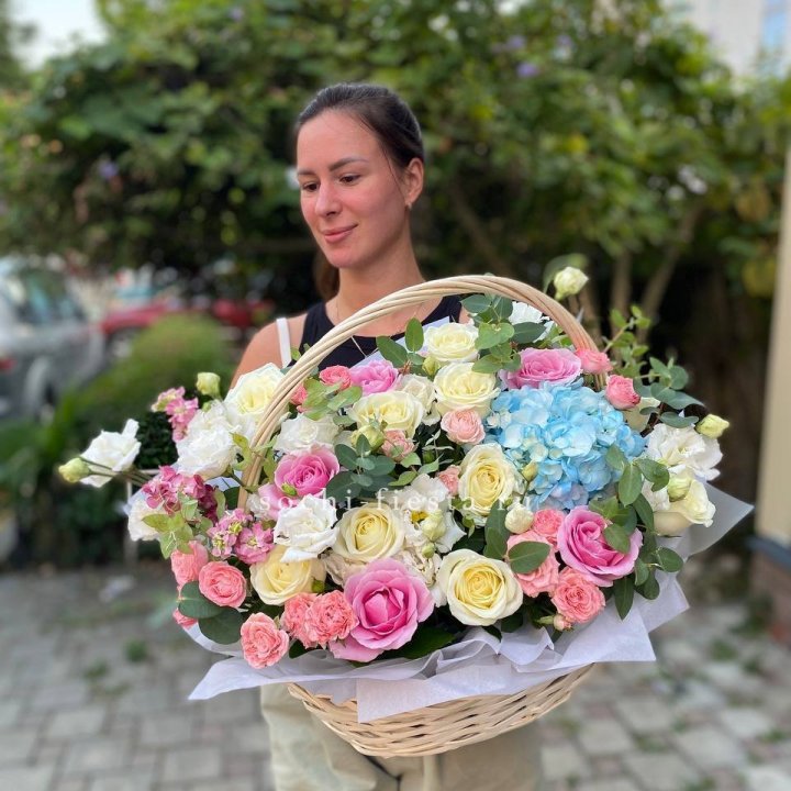 Цветочная корзина №2 в Архангельске