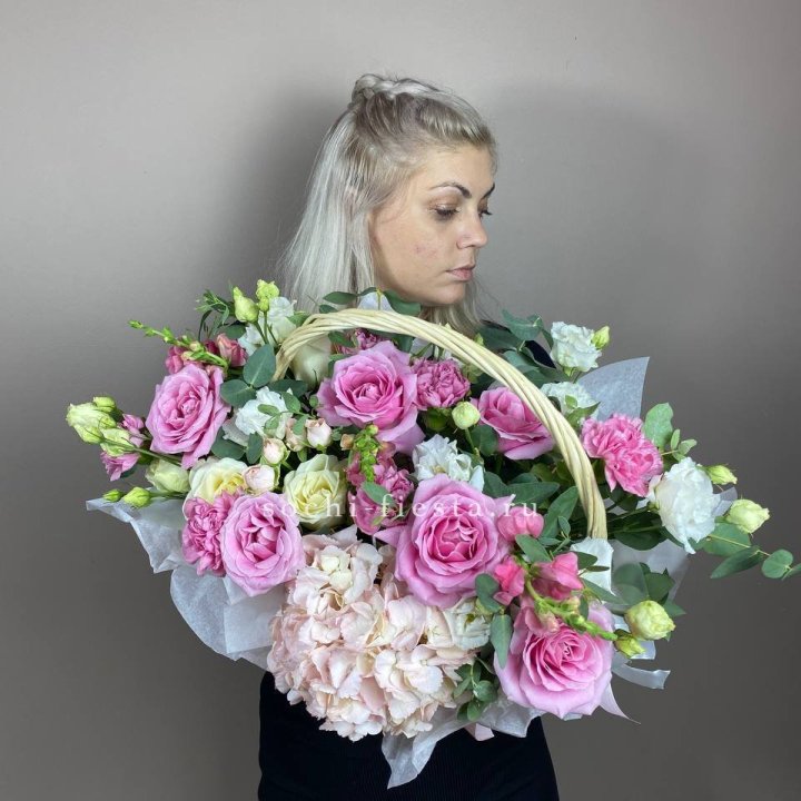 Цветочная корзина № 5 в Архангельске