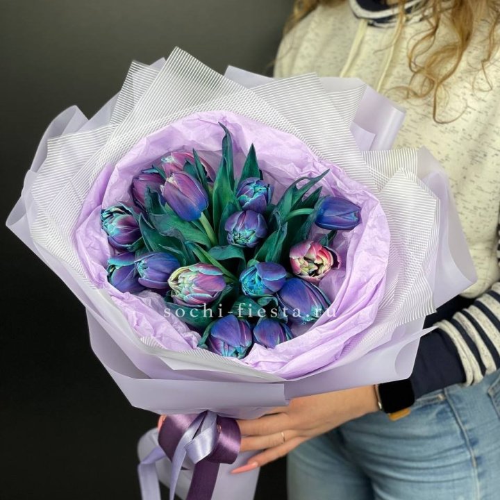 Букет тюльпанов "Пандора" в Архангельске