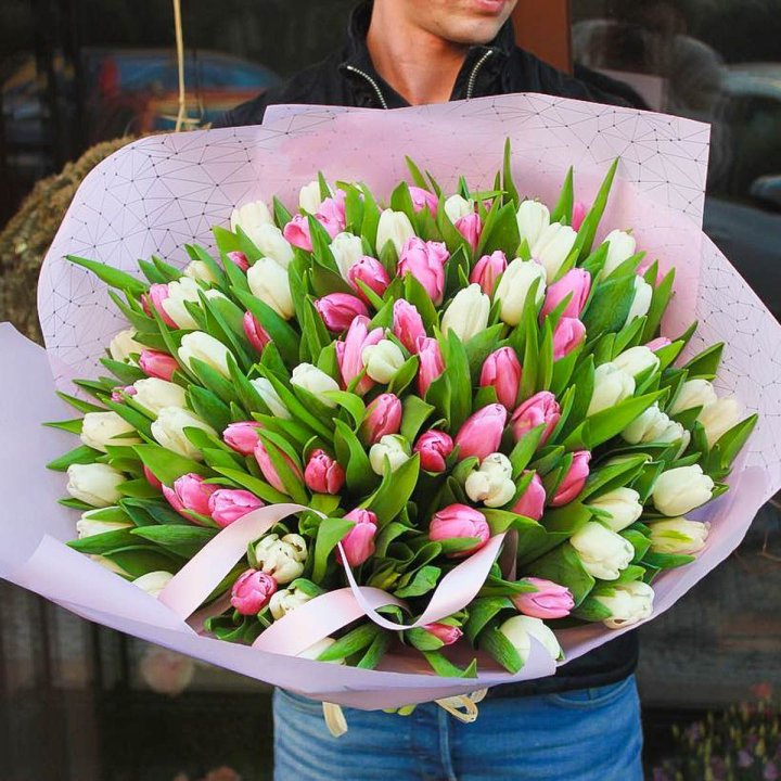 101 тюльпан микс в Архангельске